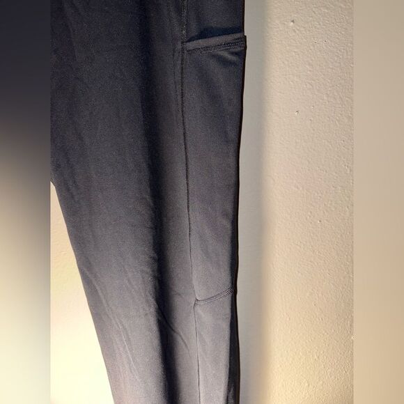 Zyia active Black drawstring High Rise Jogger Pants with phone pockets XXL - Picture 3 of 8